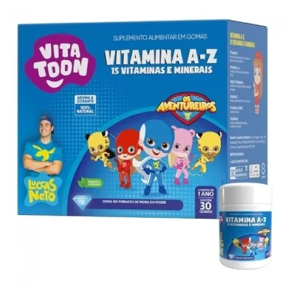 Vitatoon Luccas Neto A-Z Sorvete De Tutti Frutti Maxinutri 30g